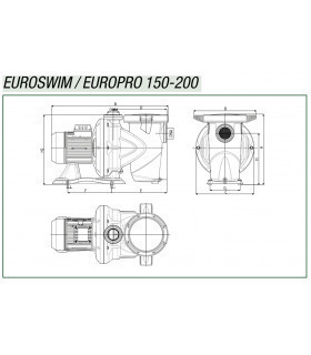 Pump DAB Euroswim 150 1,5 CV T