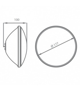 Lampe de piscine à LED PAR56 blanche