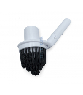 Corner brushes with suction