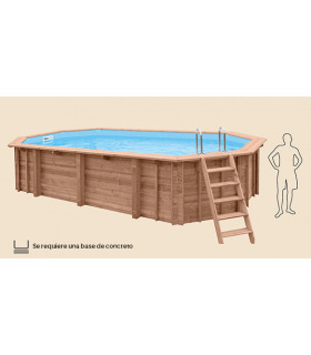 Piscina elevada de madera Ocean Wave