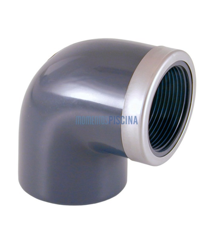 Codo Mixto reforzado 90º PVC encolar y roscar