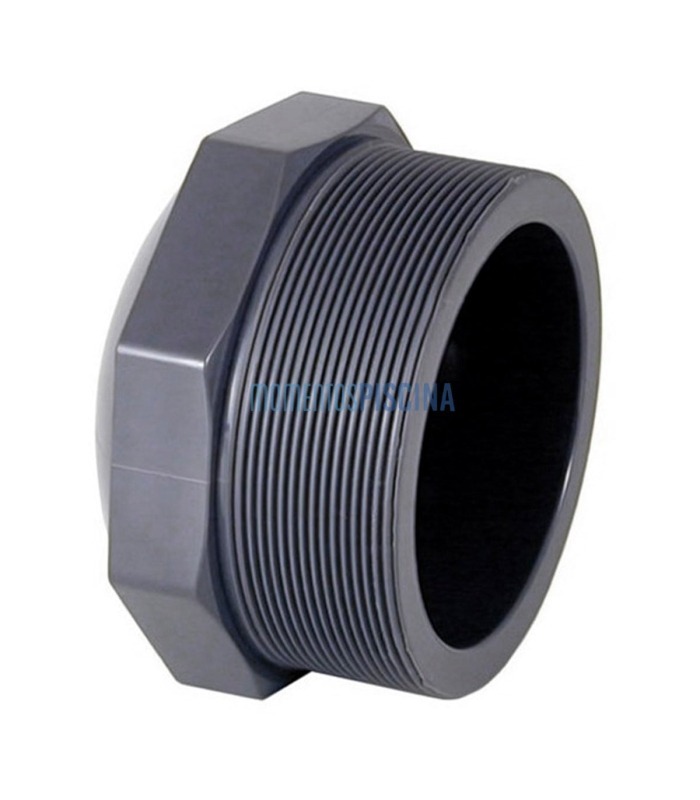 Male x female short PVC threaded reducer