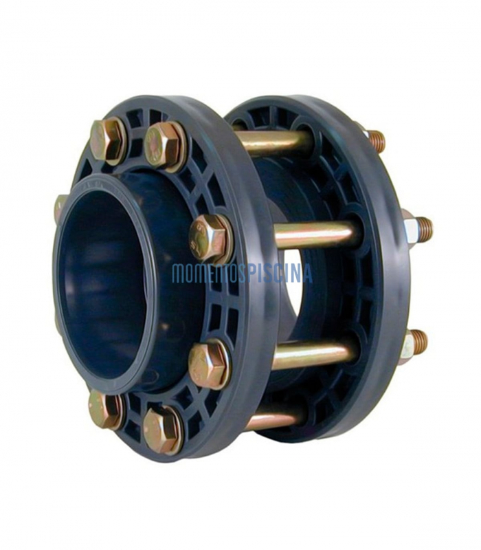 PVC-U butterfly valve mounting kit with movable flange