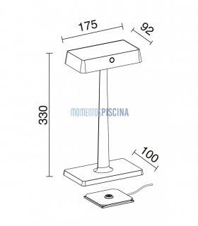 Liss tragbare Außenlampe