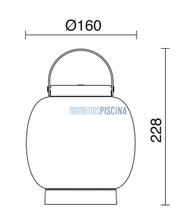 Lámpara portátil exterior LED Bubble