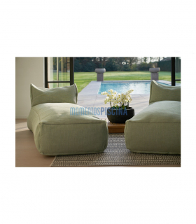 Floating Puff Dotty Long Chair 70 x 200 x 65 cm Pflaume