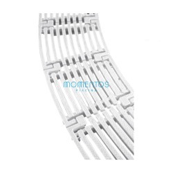 Curved grating plate