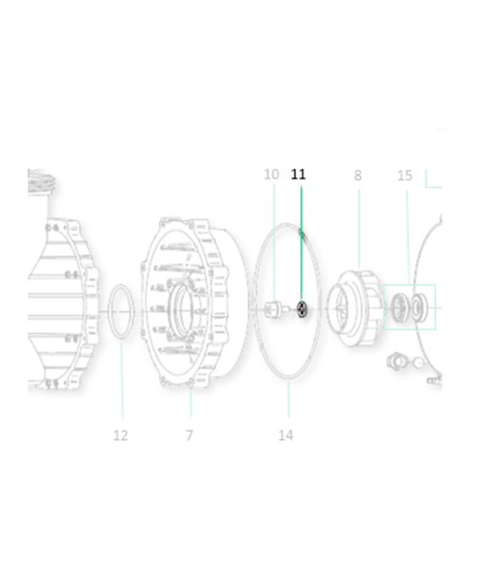 Gasket turbine cap Saci Supra