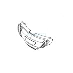 Carcasa frontal Zodiac MX9